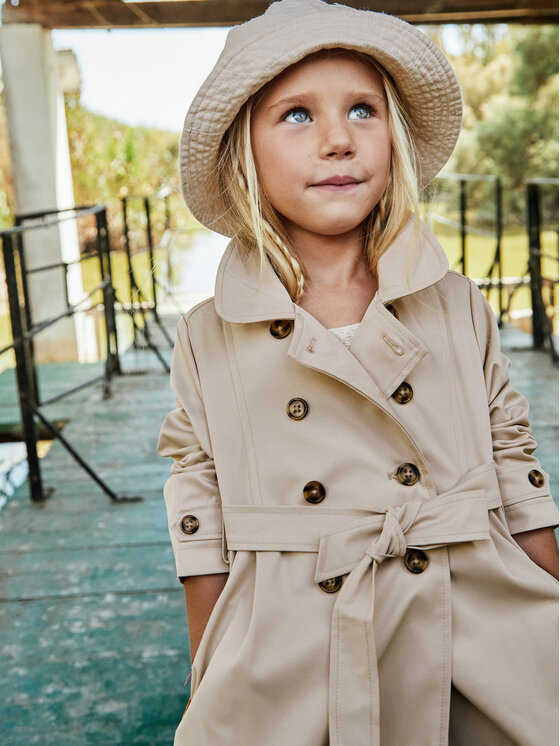 Mayoral Mayoral Tenchcoat 3413 Beige Regular Fit