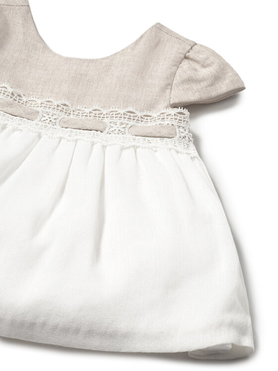 Mayoral Mayoral Vestito da giorno 1857 Beige Regular Fit