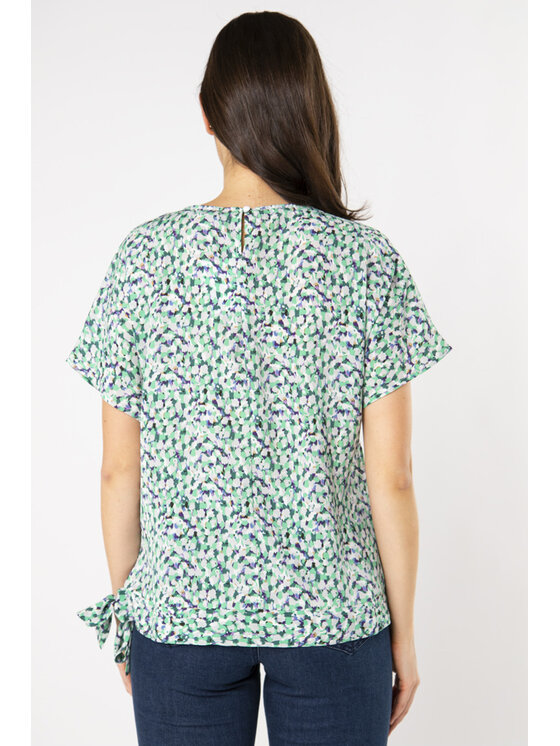 QUIOSQUE QUIOSQUE Bluzka FRYNDZEL SHIRT Zielony Regular Fit