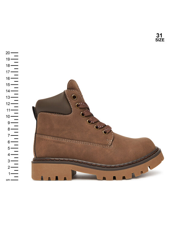Tommy Hilfiger Tommy Hilfiger Schnürstiefeletten T3X5-34125-1269509 S Braun