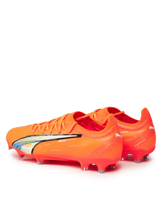 Puma Puma Buty do piłki nożnej Ultra Ultimate FG/AG 107163 01 Pomarańczowy