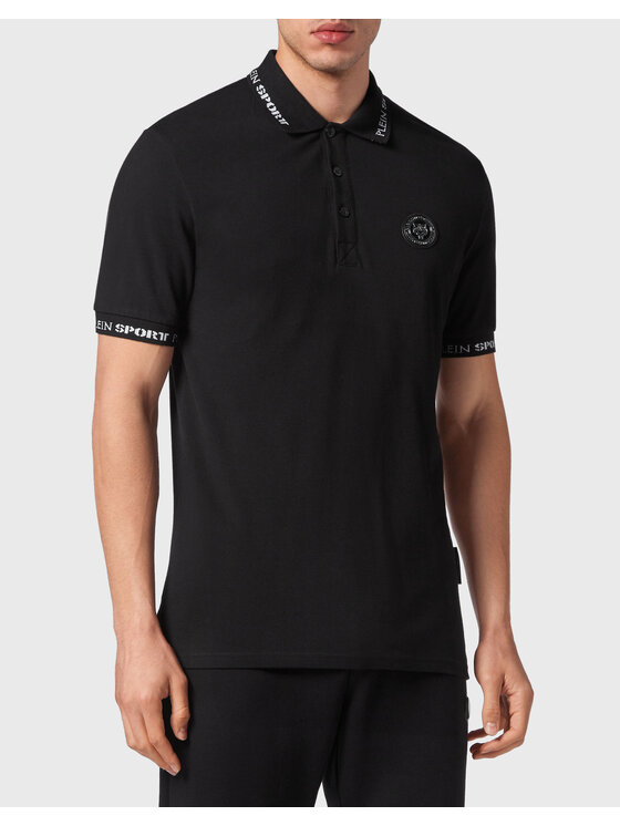 Plein Sport Plein Sport Polo 1641 Czarny Slim Fit