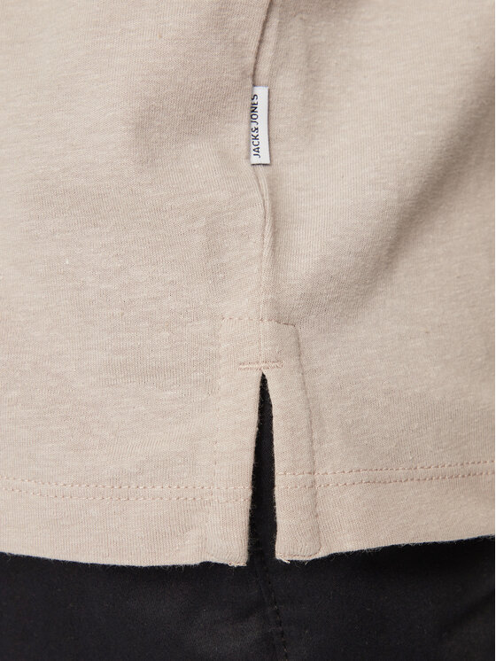 Jack&Jones Jack&Jones Тениска с яка и копчета Summer 12246712 Сив Regular Fit