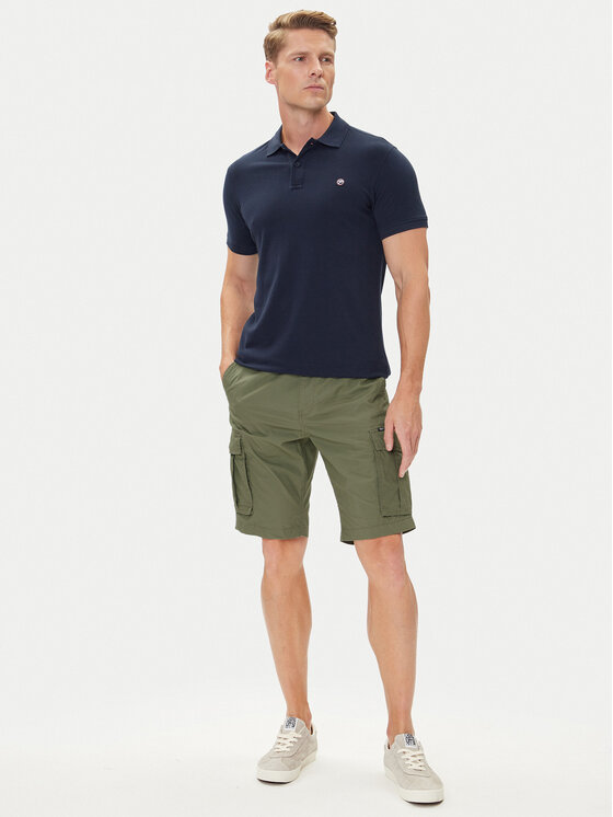 Petrol Industries Petrol Industries Pantaloncini di tessuto M-1050-SHO600 Verde Cargo Fit