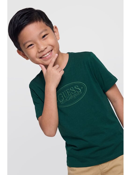 Guess Kids Guess Kids T-Shirt 184427 Zielony Classic Fit