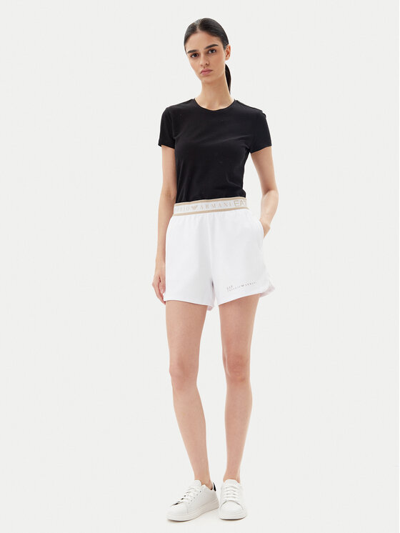 EA7 Emporio Armani EA7 Emporio Armani Športne kratke hlače 7W000280 AF12501 U0002 Bela Regular Fit