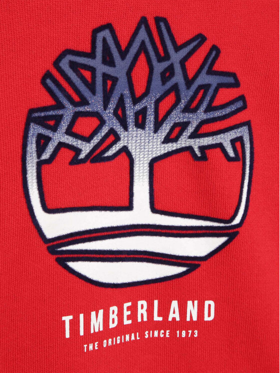 Timberland Timberland Bluza T25T59 S Czerwony Regular Fit