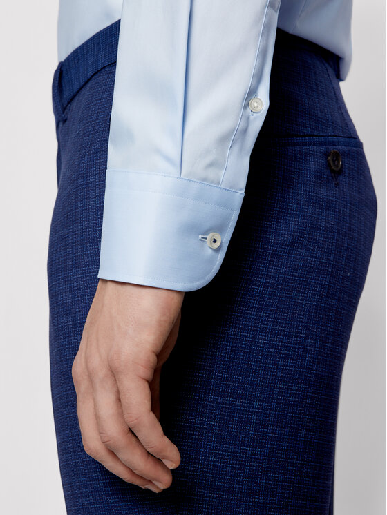BOSS Boss Cămașă Jesse 50451092 Albastru celest Slim Fit