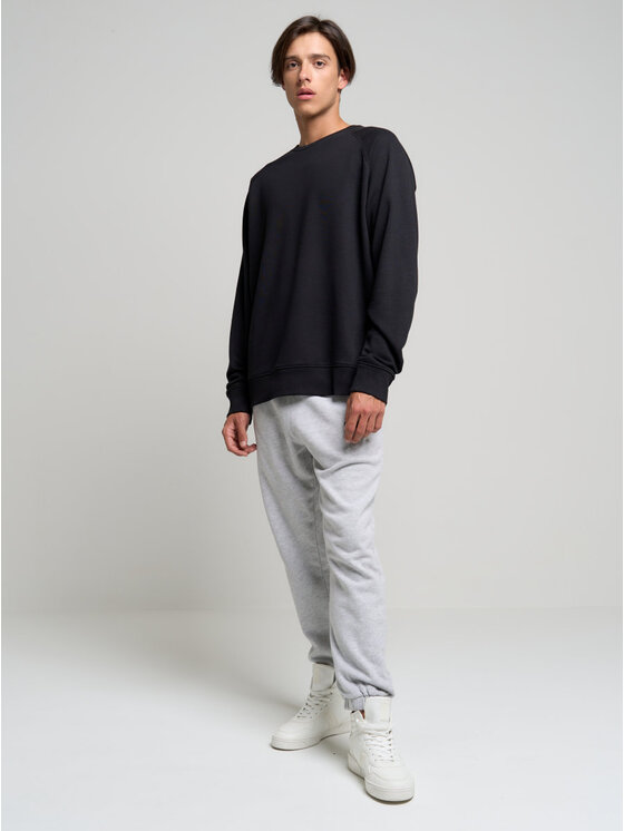 BIG STAR BIG STAR Bluza adamer_906 Czarny Basic Fit