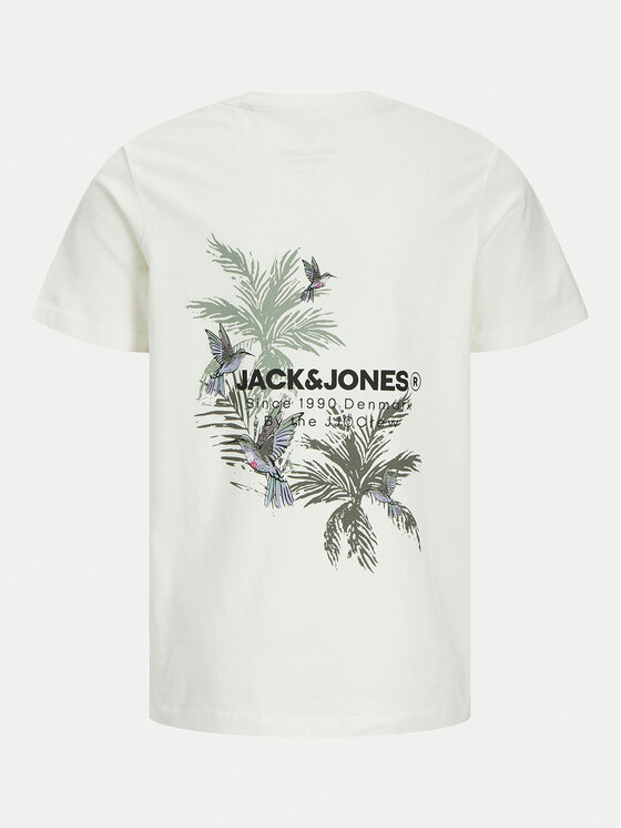 Jack&Jones Junior Jack&Jones Junior T-Shirt Hawaii 12269831 Λευκό Regular Fit