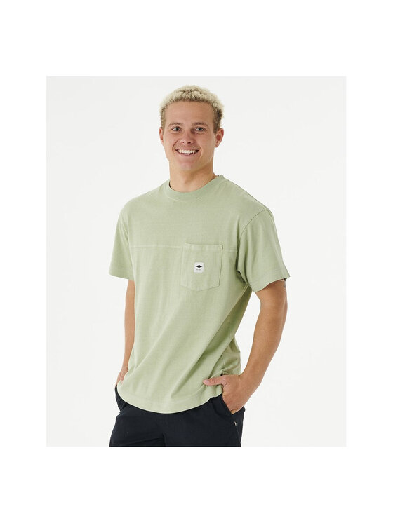 Rip Curl Rip Curl T-Shirt Quality Surf Products Pkt Tee Zielony Regular Fit