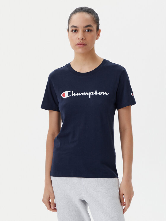 Champion Champion T-Shirt 118090 Tmavomodrá Slim Fit