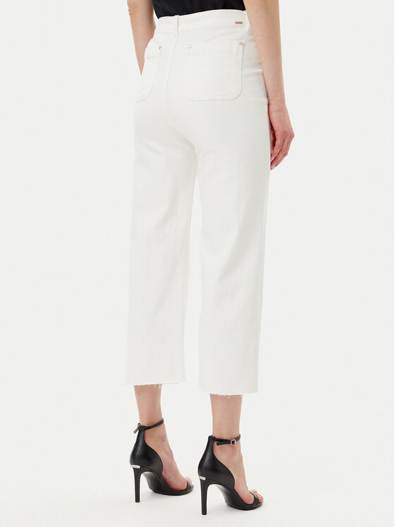 Morgan Morgan Jeans hlače 241-PCLIC Écru Wide Leg