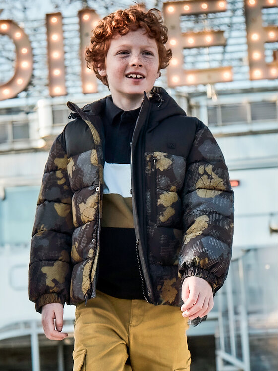 Mayoral Mayoral Зимно яке 7461 Черен Regular Fit