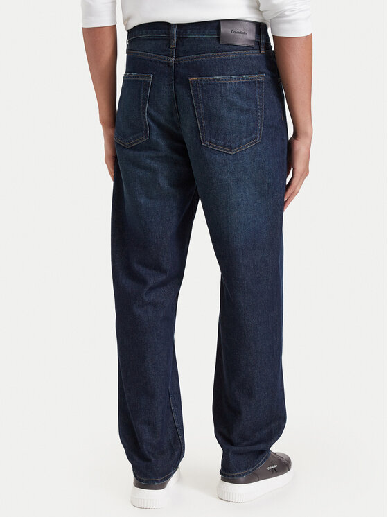 Calvin Klein Calvin Klein Jeansy 90s LV04RH739G Granatowy Taper Fit