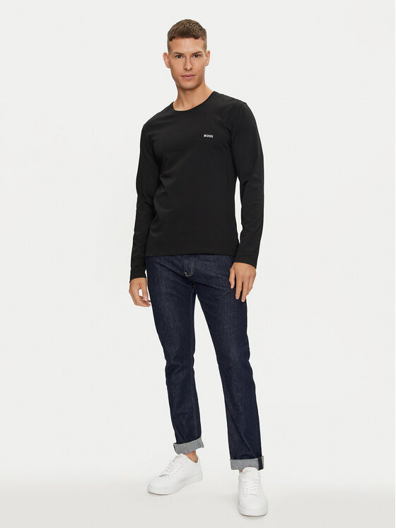 BOSS BOSS Комплект лонгслівів 50492321 Чорний Regular Fit