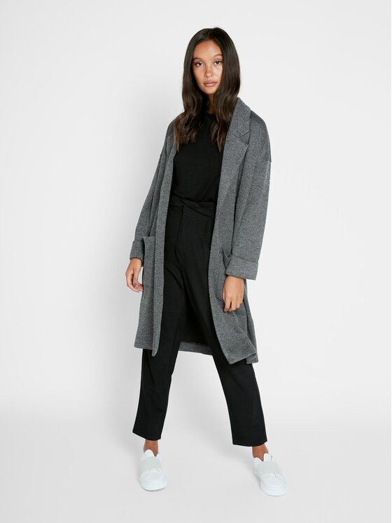 Pieces Pieces Átmeneti kabát 17090175 Szürke Regular Fit
