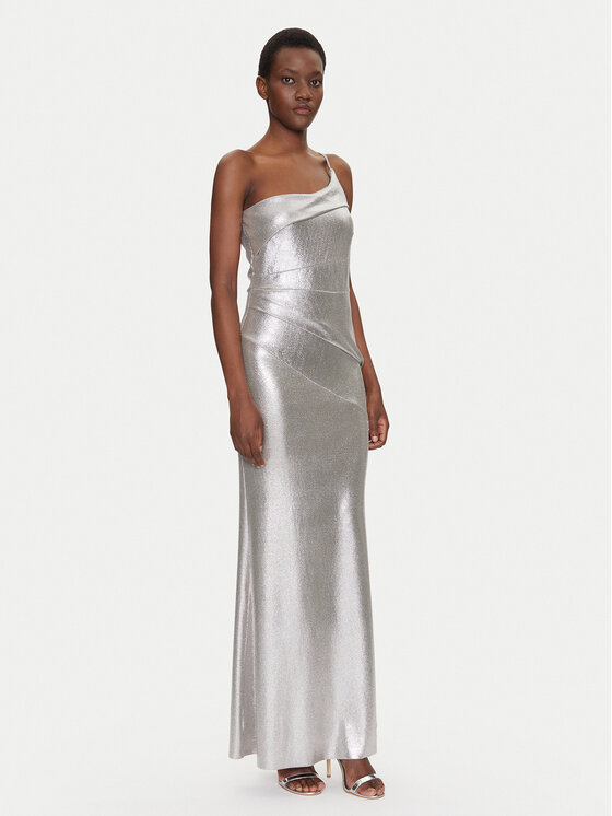Rinascimento Rinascimento Rochie de seară CFC0019900002 Argintiu Regular Fit