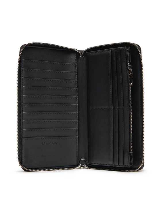 Calvin Klein Große Damen Geldbörse Ck Must Xl Zip Around Wallet 
