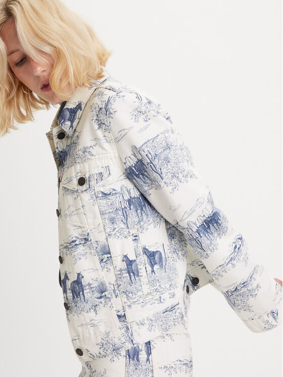 Levi's® Levi's® Jeansová bunda The Original Trucker 29945-0161 Bílá Regular Fit