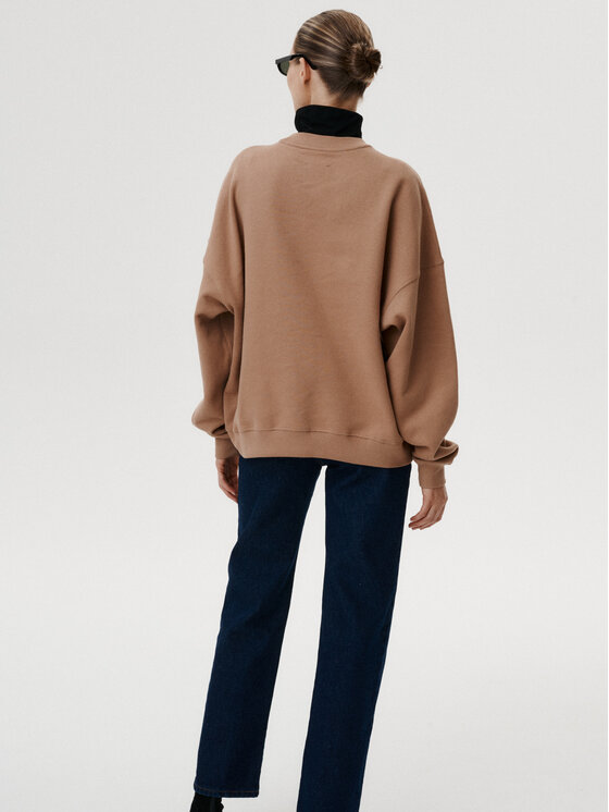 MARI PRETI MARI PRETI Felpa Onera Beige Oversize