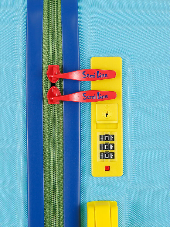 Semi Line Semi Line Walizka średnia T5938-2 Niebieski