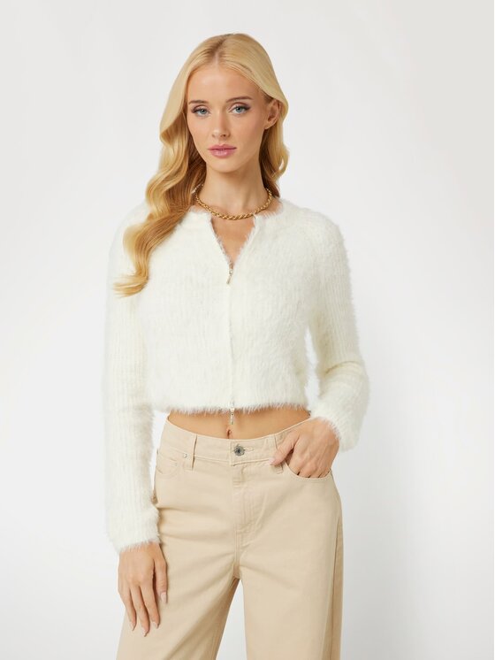 Guess Guess Kardigan 167553 Biały Classic Fit