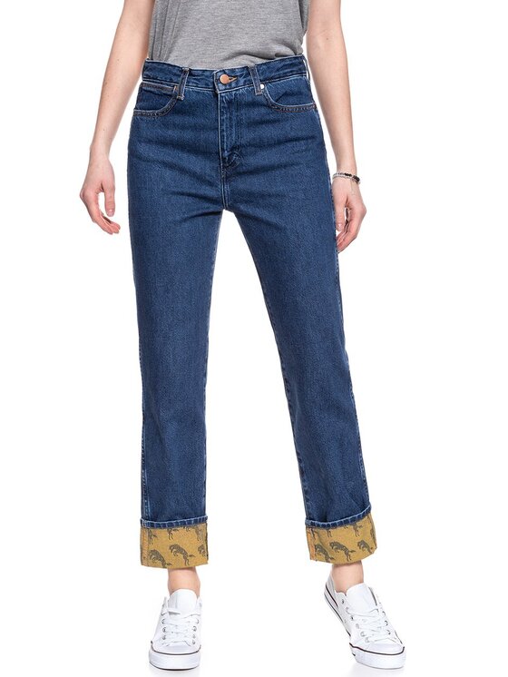 Jeansy Wrangler, Rozmiar W27/L30, Niebieskie, RETRO BOYFRIEND