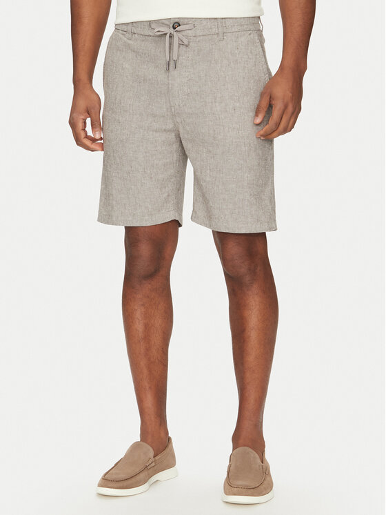 BOSS BOSS Pantaloncini di tessuto 50536863 Beige Tapered Fit