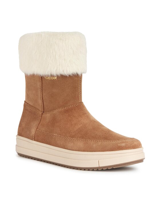 Stivaletti Geox J Rebecca Per Bambine - Design Nordico Con Finta Pelliccia, Impermeabili E Caldi