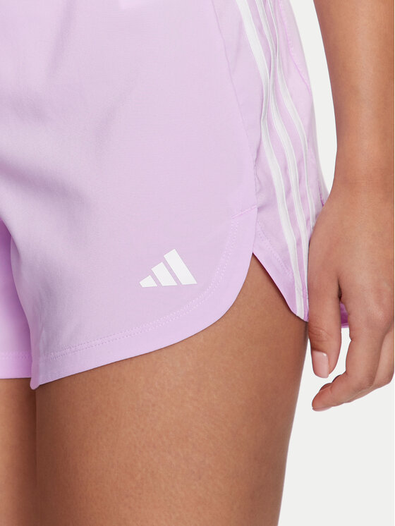 adidas adidas Sportiniai šortai Pacer Training 3-Stripes IS1665 Rožinė Regular Fit