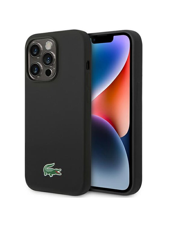 Etui na telefon Lacoste, Czarne, iPhone 14 Pro Max