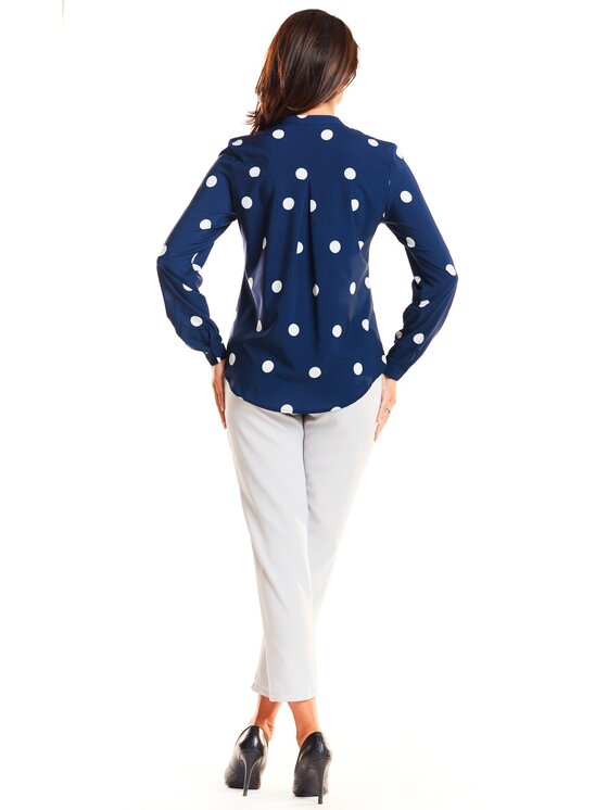 Awama Awama Camicia A239 Blu scuro Basic Fit