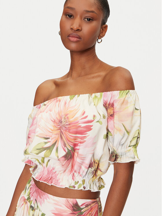 Guess Guess Blūze W5GH61 WH4S2 Daudzkrāsains Regular Fit