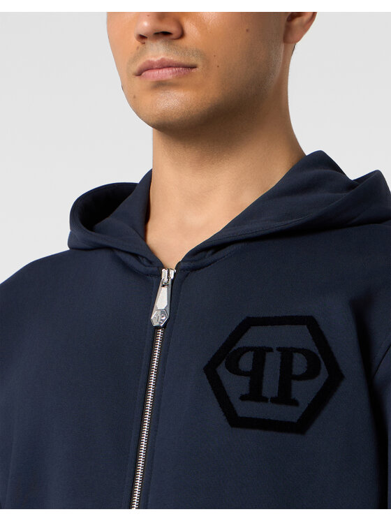PHILIPP PLEIN PHILIPP PLEIN Felpa 31312 Blu scuro Athletic Fit