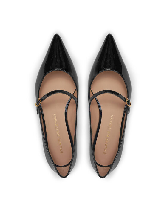 Stuart Weitzman Stuart Weitzman Półbuty Emilia Mary Jane Fla SH288 Czarny