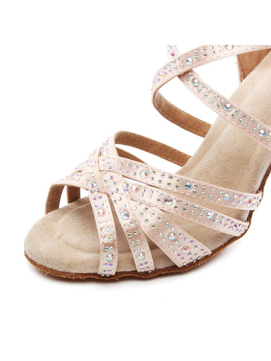 Burtan Dance Shoes Burtan Dance Shoes Sandały SANTIAGO Écru
