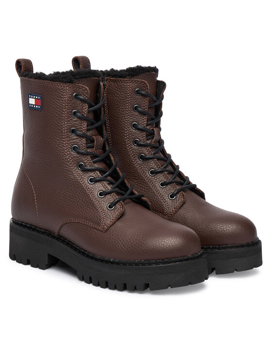 Tommy Jeans Tommy Jeans Trapery Tjw Urban Laceup Boot Wl EN0EN02906 Brązowy