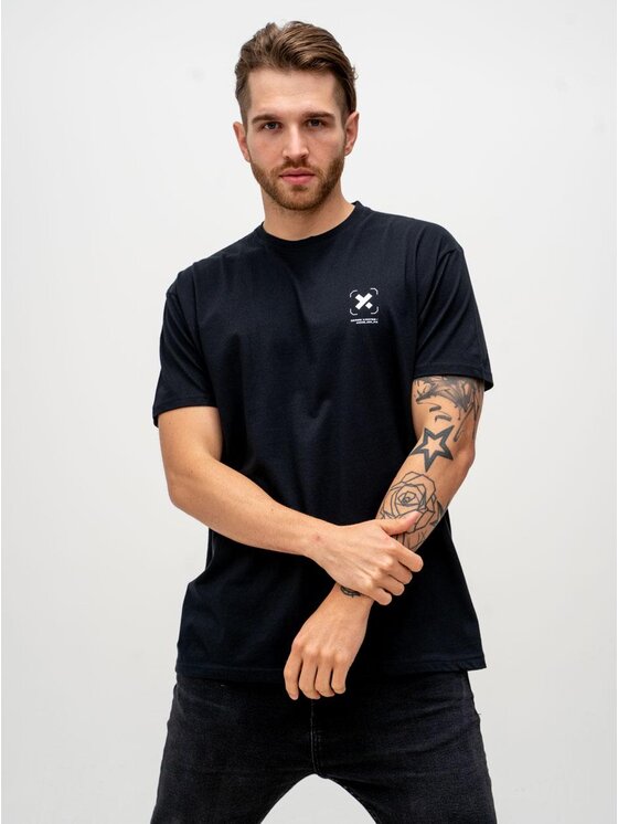 Point X Point X T-Shirt Koszulka Z Krótkim Rękawem Point X Monster Czarna M Czarny Regular Fit