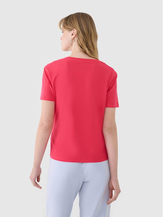 4F 4F T-Shirt 4FWSS25TTSHF1992-54S Różowy Oversize