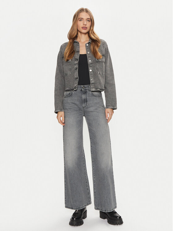 Vero Moda Vero Moda Traper jakna Ellas 10321886 Siva Regular Fit