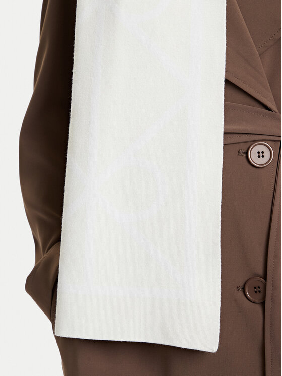Calvin Klein Calvin Klein Sál Emblem Aop Jcq Fine Rib Scarf LV04D8051G Fehér