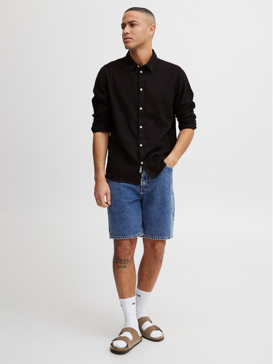 Solid Solid Camicia 21107646 Nero Regular Fit
