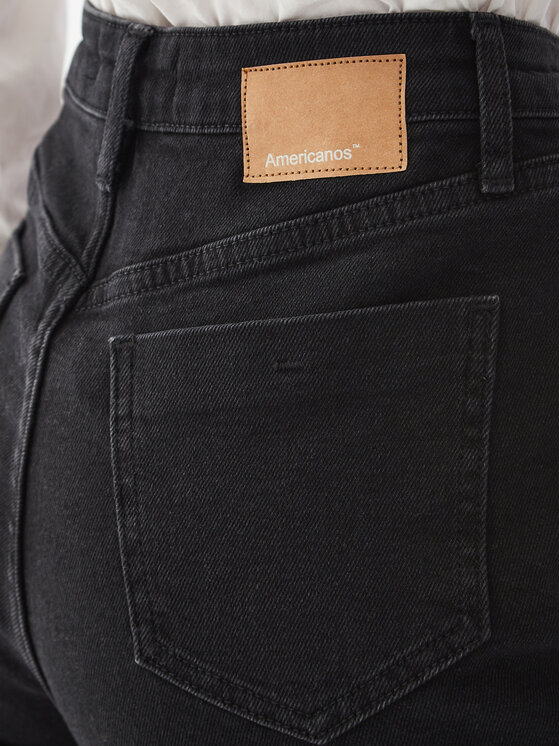 Americanos Americanos Blugi Unisex Delaware Negru Straight Leg