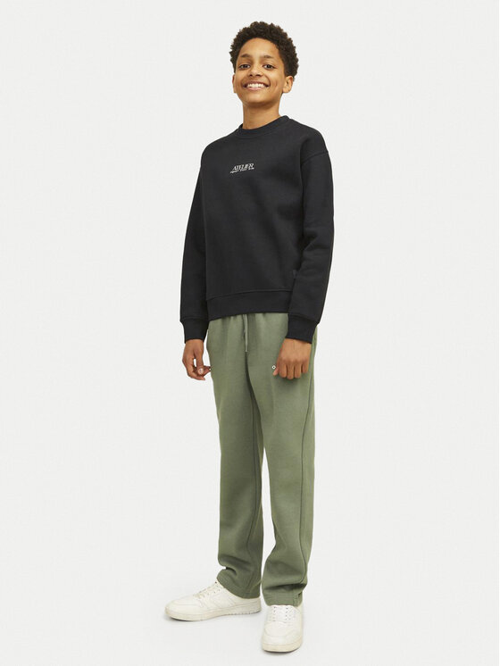 Jack&Jones Junior Jack&Jones Junior Majica dugih rukava Brooklyn Graphic 12263290 Crna Relaxed Fit