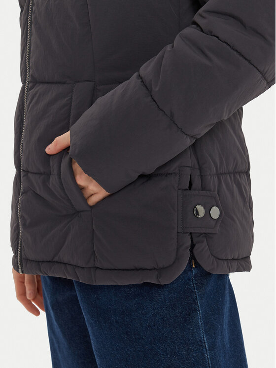 Fransa Fransa Télikabát Marna 20613795 Fekete Regular Fit