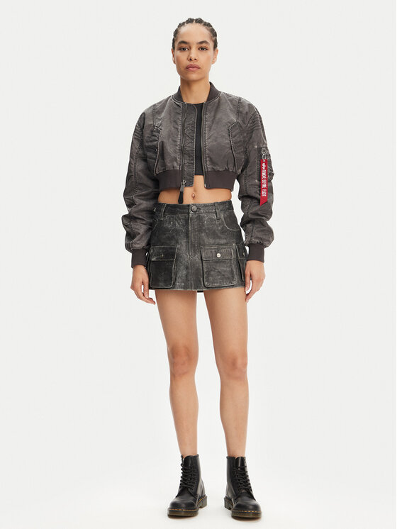 Alpha Industries Alpha Industries Bunda bomber MA-1 Vintage 156002 Šedá Regular Fit