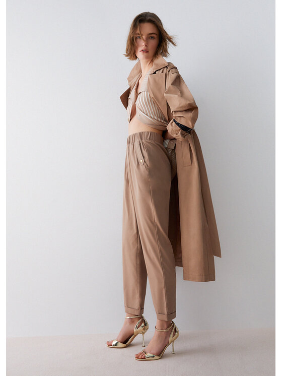 Liu Jo Liu Jo Pantaloni di tessuto TA6255TS92261412 Beige Regular Fit