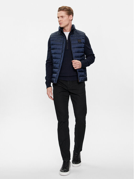 BOSS BOSS Mellény Odeno1 50505255 Sötétkék Slim Fit