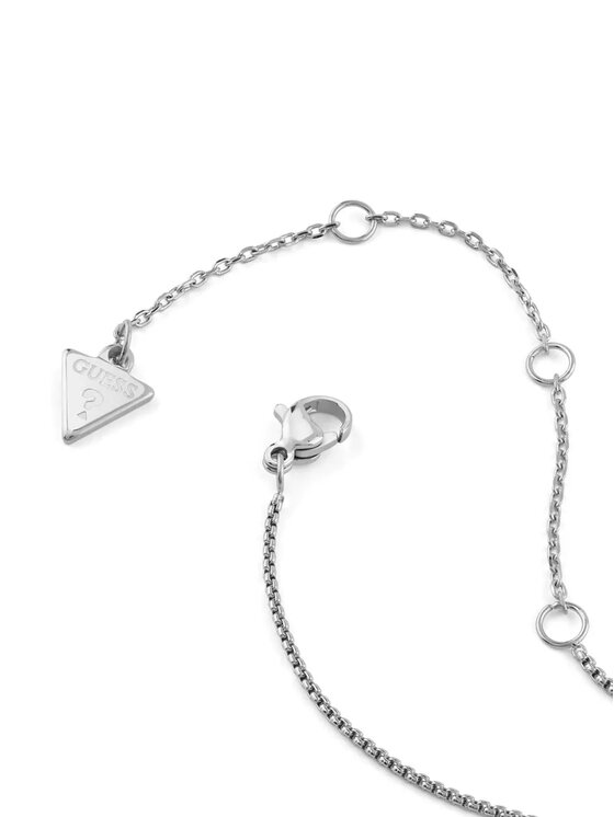 Guess Guess Naszyjnik JUBN05526JW Srebrny
